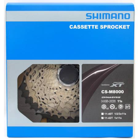 CASSETTE SHIMANO XT 11V 11-42 M8000