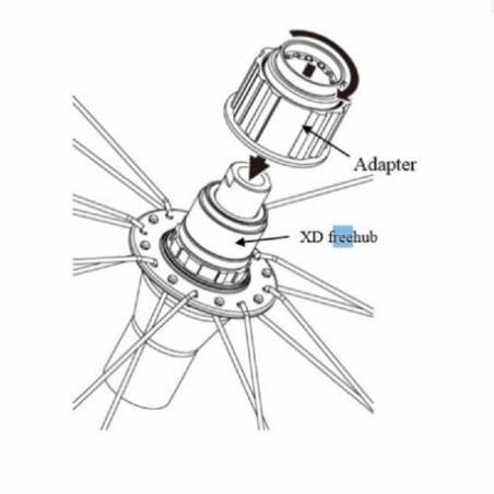 CASSETTE SUNRACE CSMX9X XD-DRIVER MTB NEGRO 12V 10-50